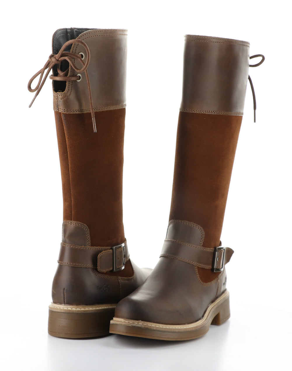 MATEO CAMEL/NUT/CAMEL Round Toe Boots