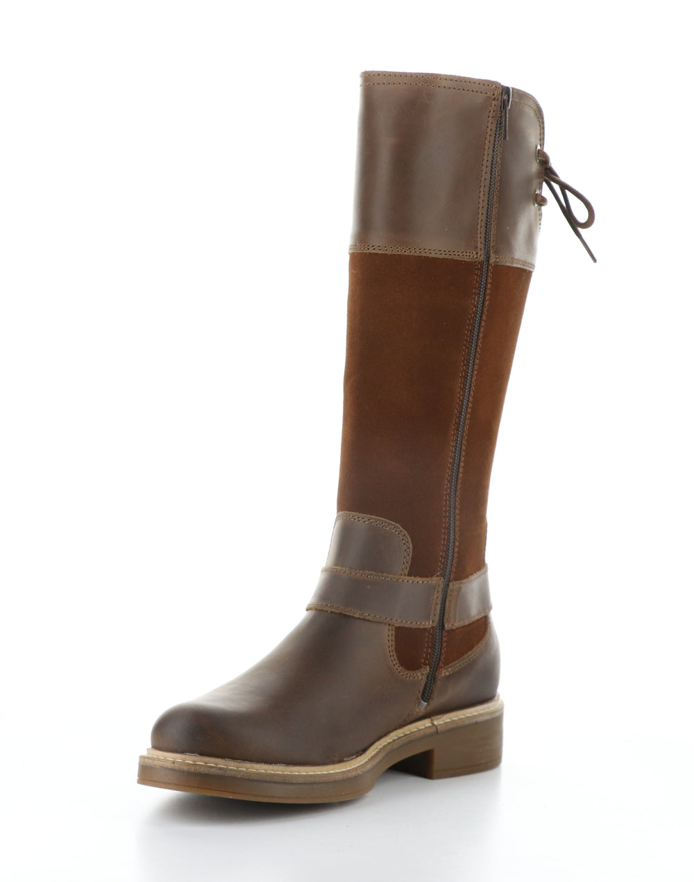 MATEO CAMEL/NUT/CAMEL Round Toe Boots