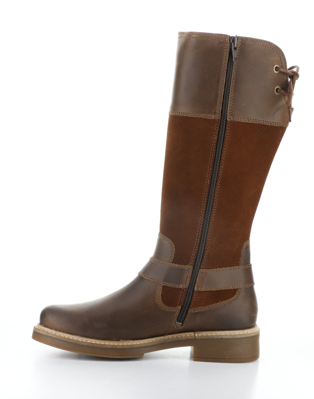 MATEO CAMEL/NUT/CAMEL Round Toe Boots