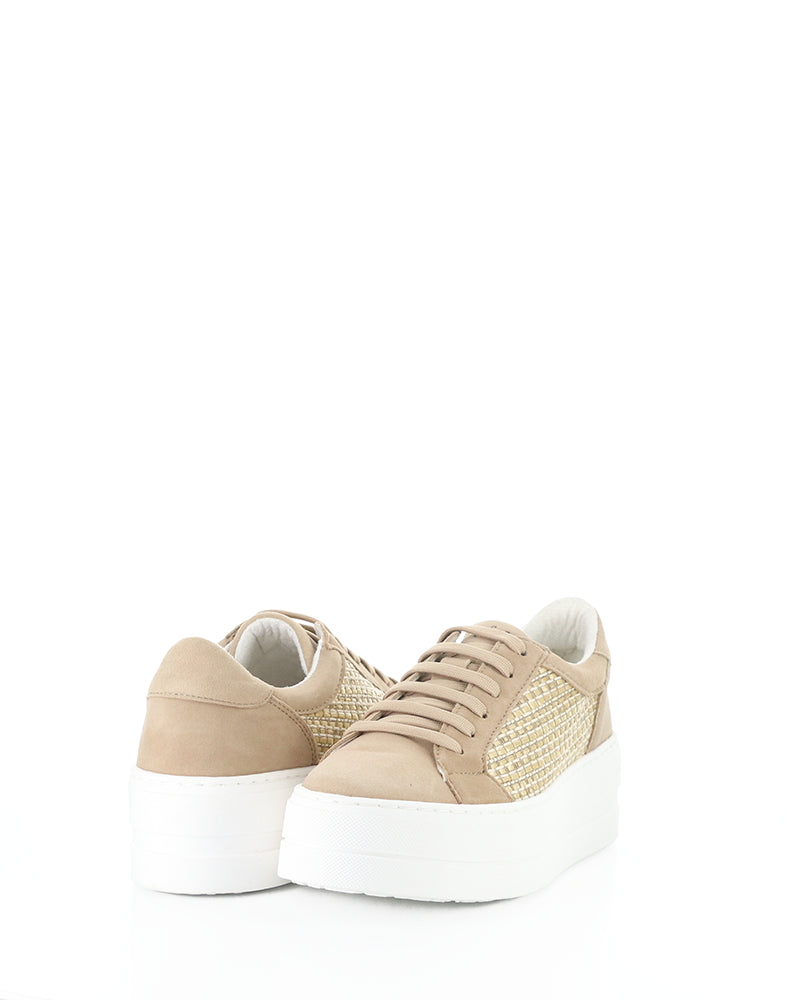 Mera Almondine Ante Suede/Raffia
