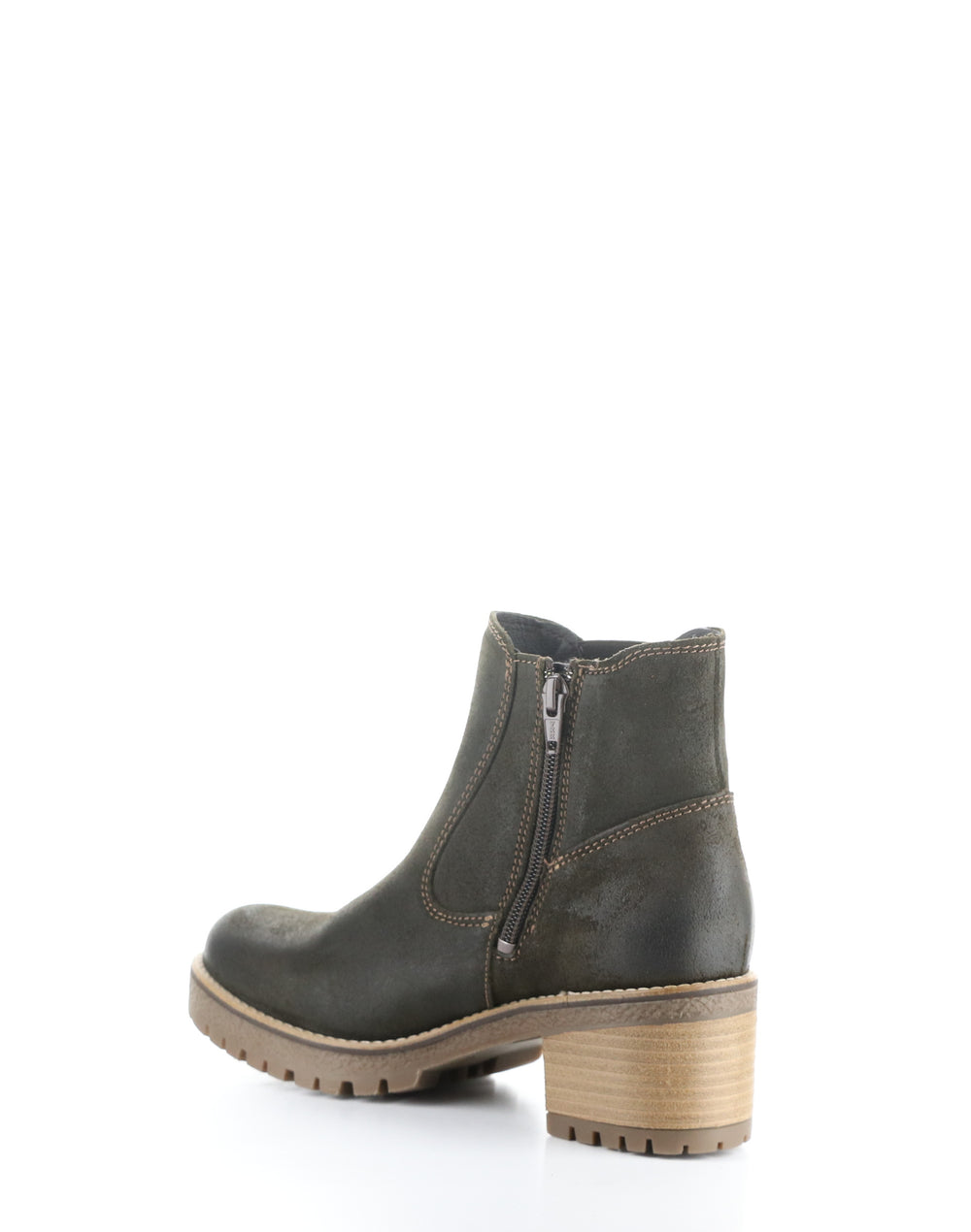 MERCY OLIVE/DARK BROWN Elasticated Boots