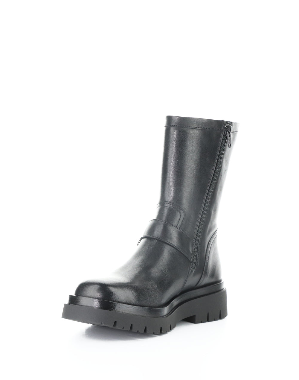 Mich Black Feel Leather