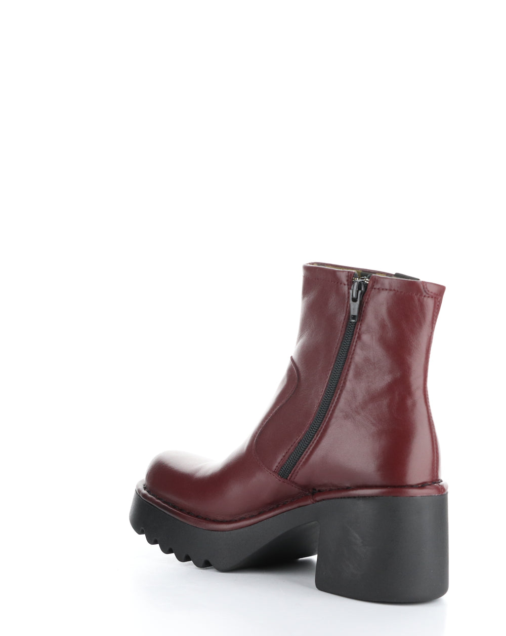 MOGE250FLY 003 WINE Round Toe Boots