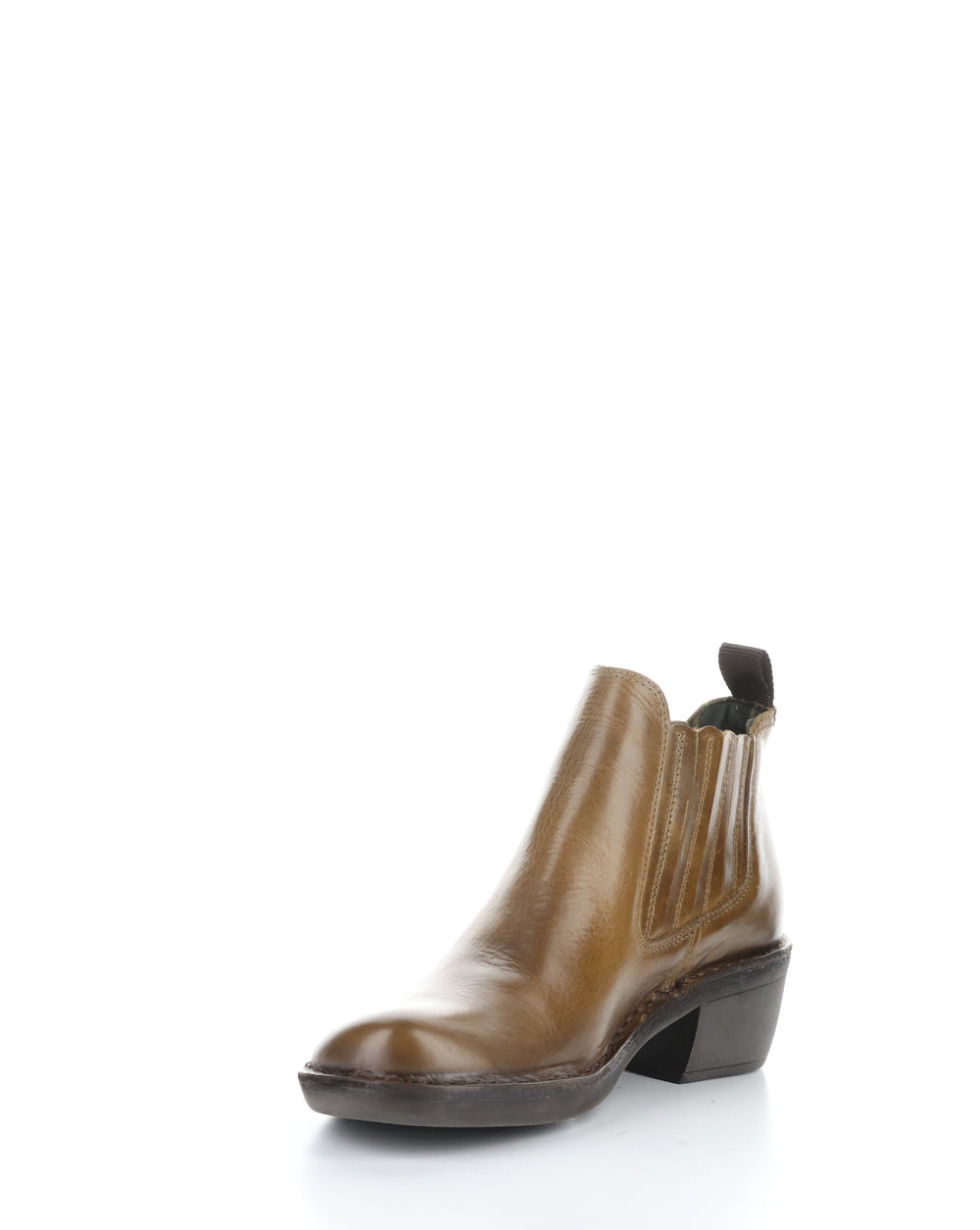 MOOF103FLY 004 CAMEL Round Toe Boots