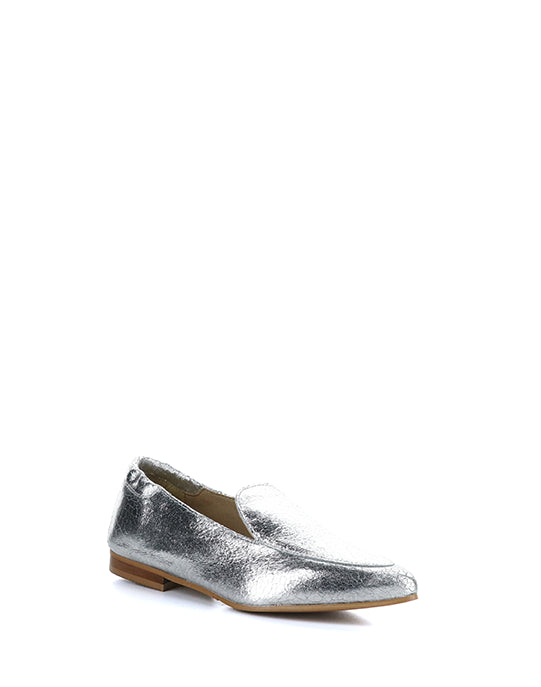 NIKKI SILVER CRACKLE LEATHER