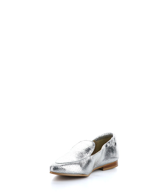 NIKKI SILVER CRACKLE LEATHER
