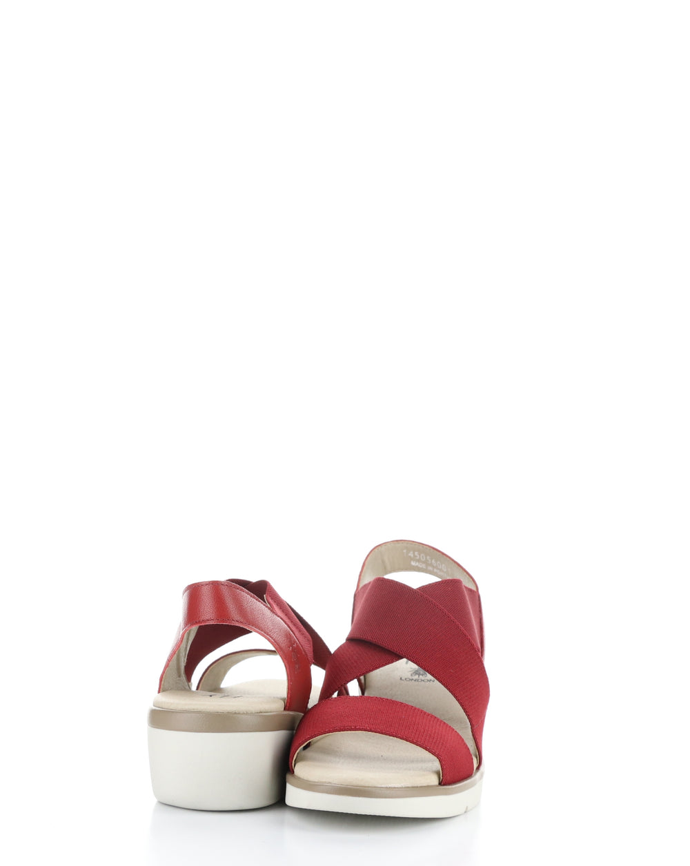 NOLI056FLY 001 LIPSTICK RED Elasticated Sandals