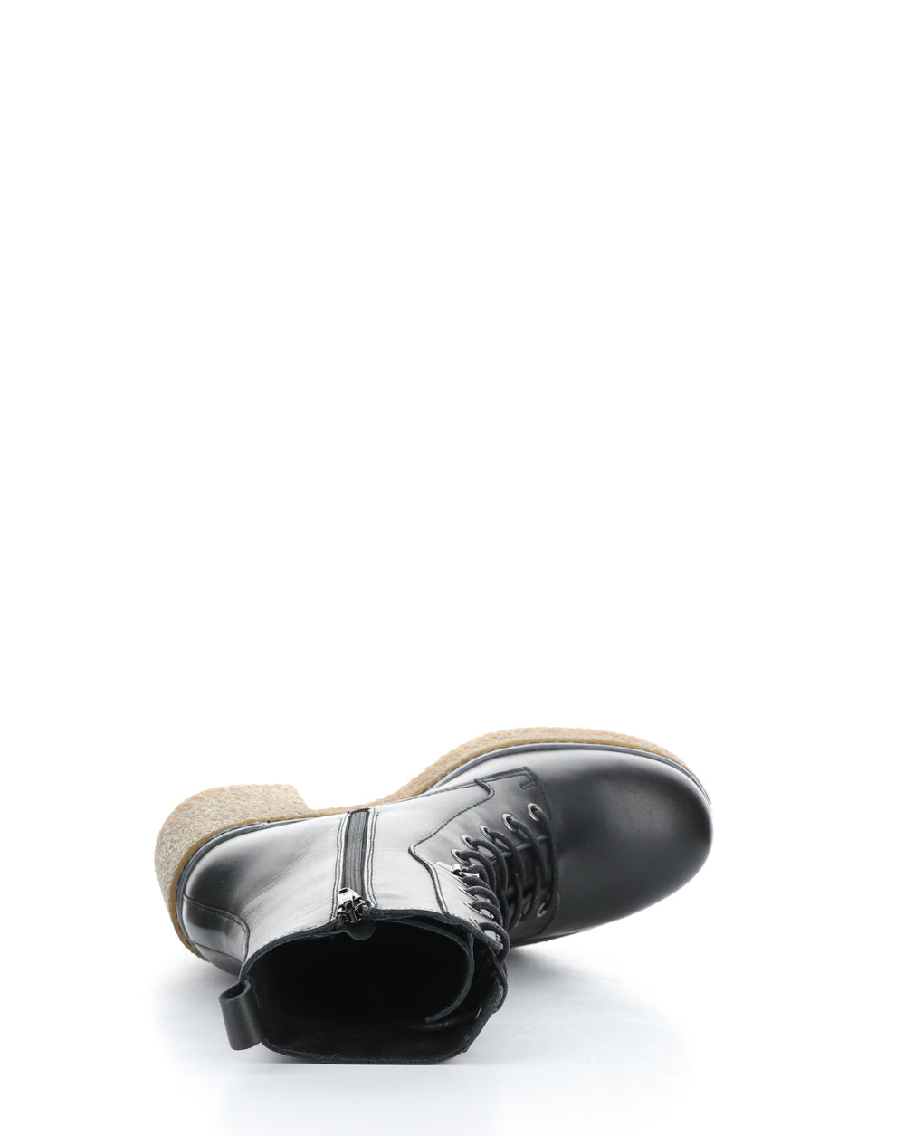 PANDA BLACK Round Toe Boots
