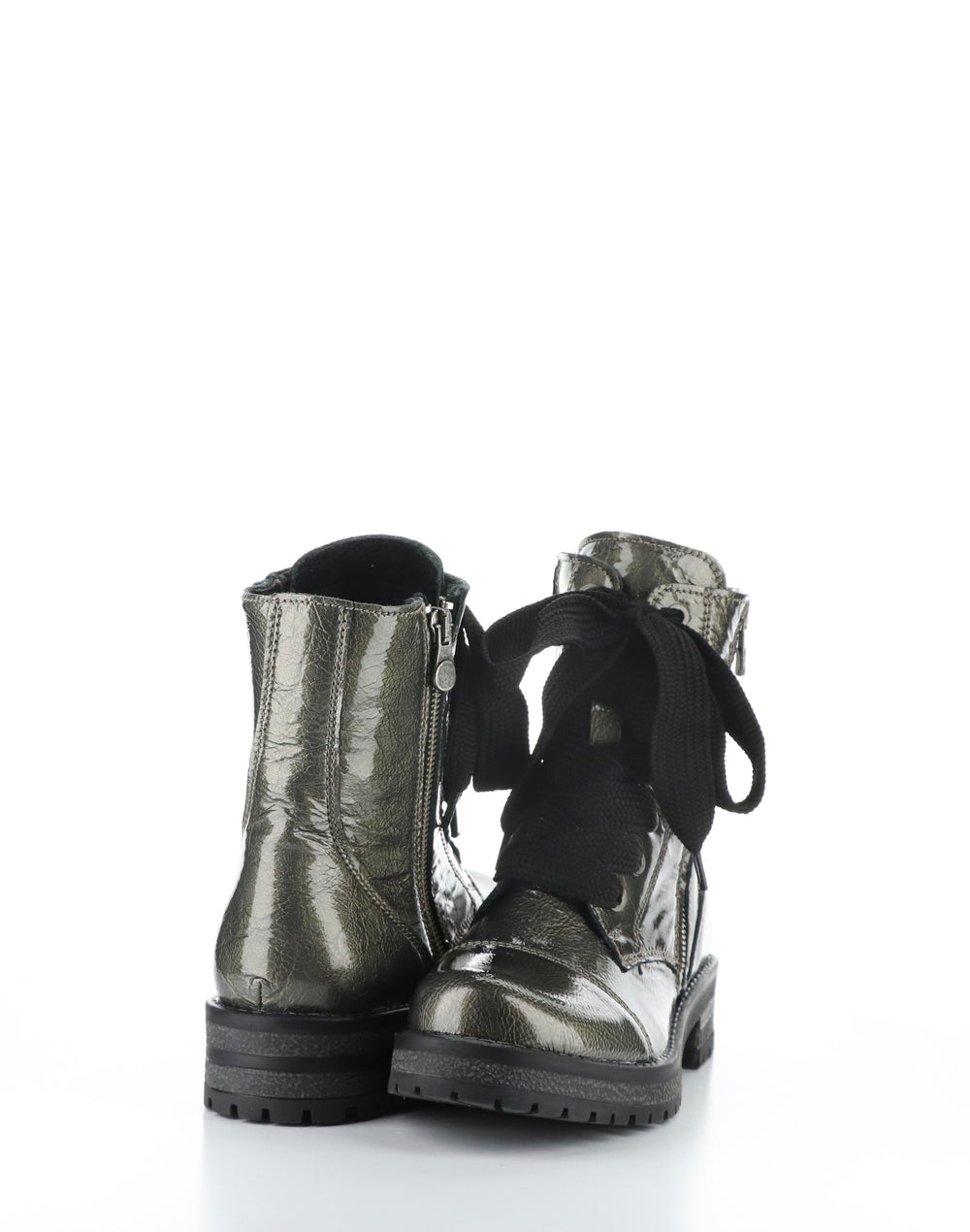 PAULIE PEWTER Round Toe Boots