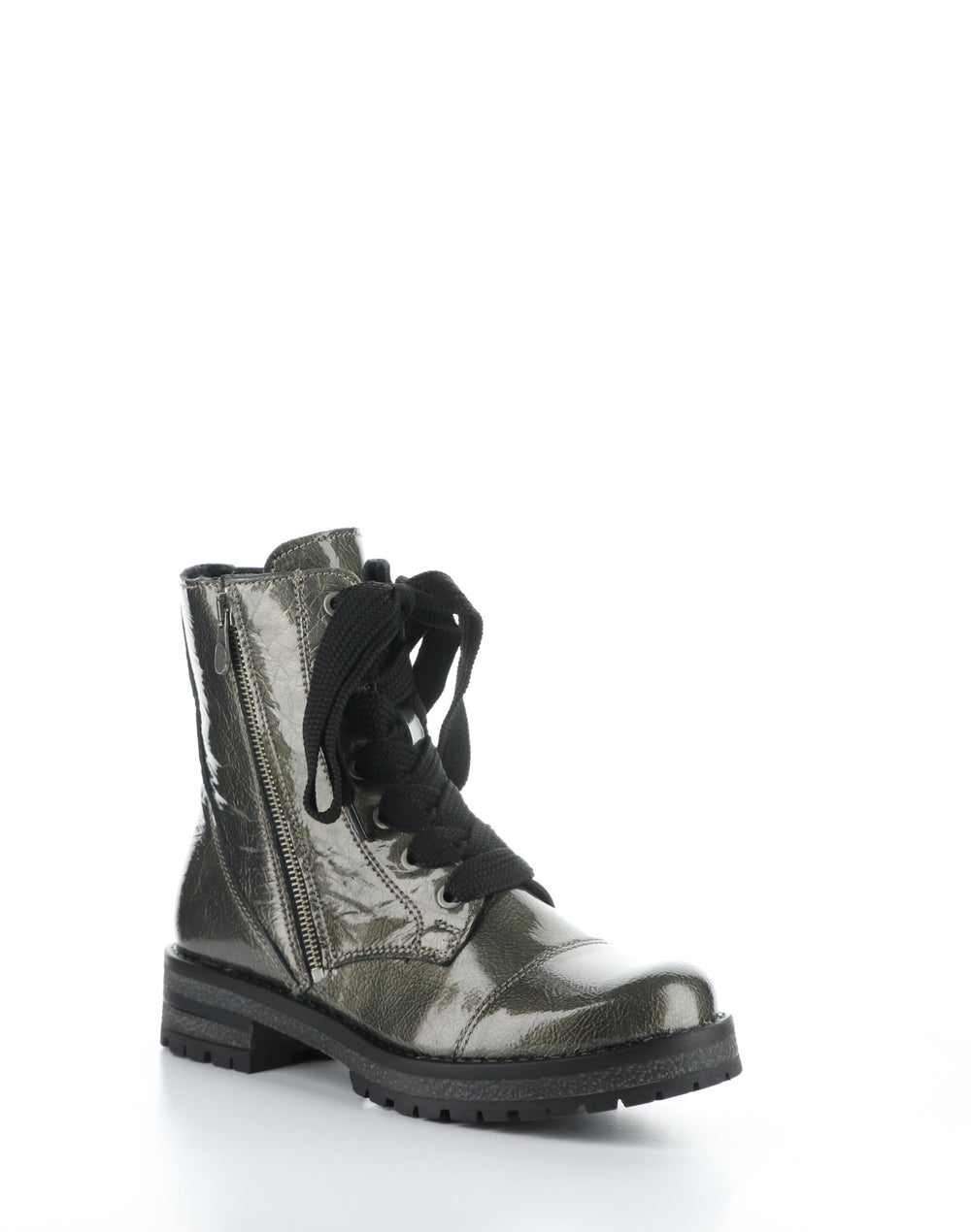 PAULIE PEWTER Round Toe Boots BoscoUS