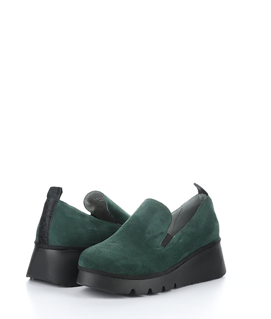 PECE406FLY 002 FOREST GREEN KID SUEDE