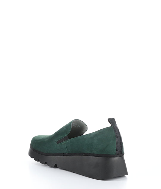 PECE406FLY 002 FOREST GREEN KID SUEDE