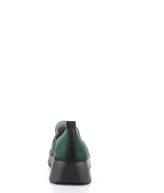 PECE406FLY 002 FOREST GREEN KID SUEDE