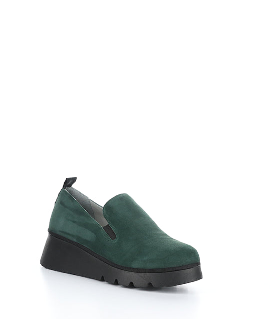 PECE406FLY 002 FOREST GREEN KID SUEDE