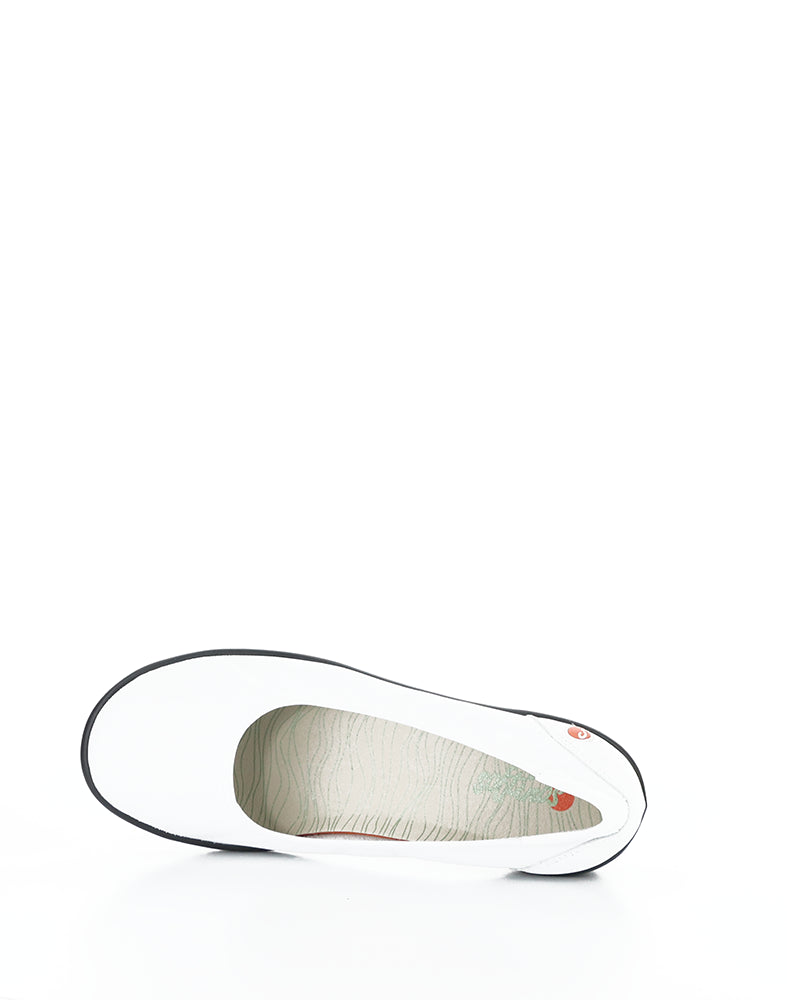 REM822SOF 001 WHITE SMOOTH LEATHER