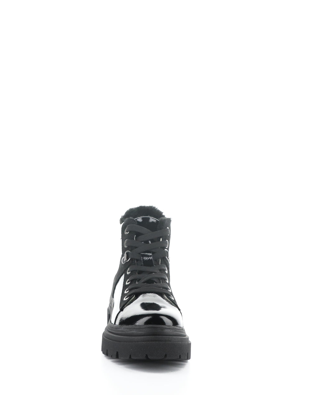 RIVER BLACK PATENT/SUEDE/MURTA FAUX FUR
