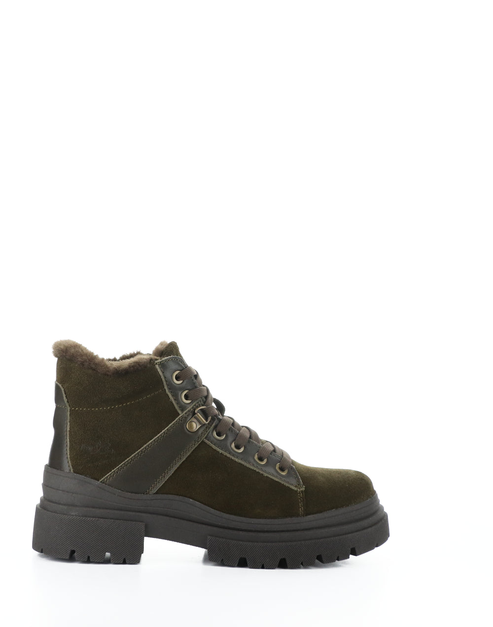 River Olive/Dark Brown Suede/Feel/Murta Faux Fur