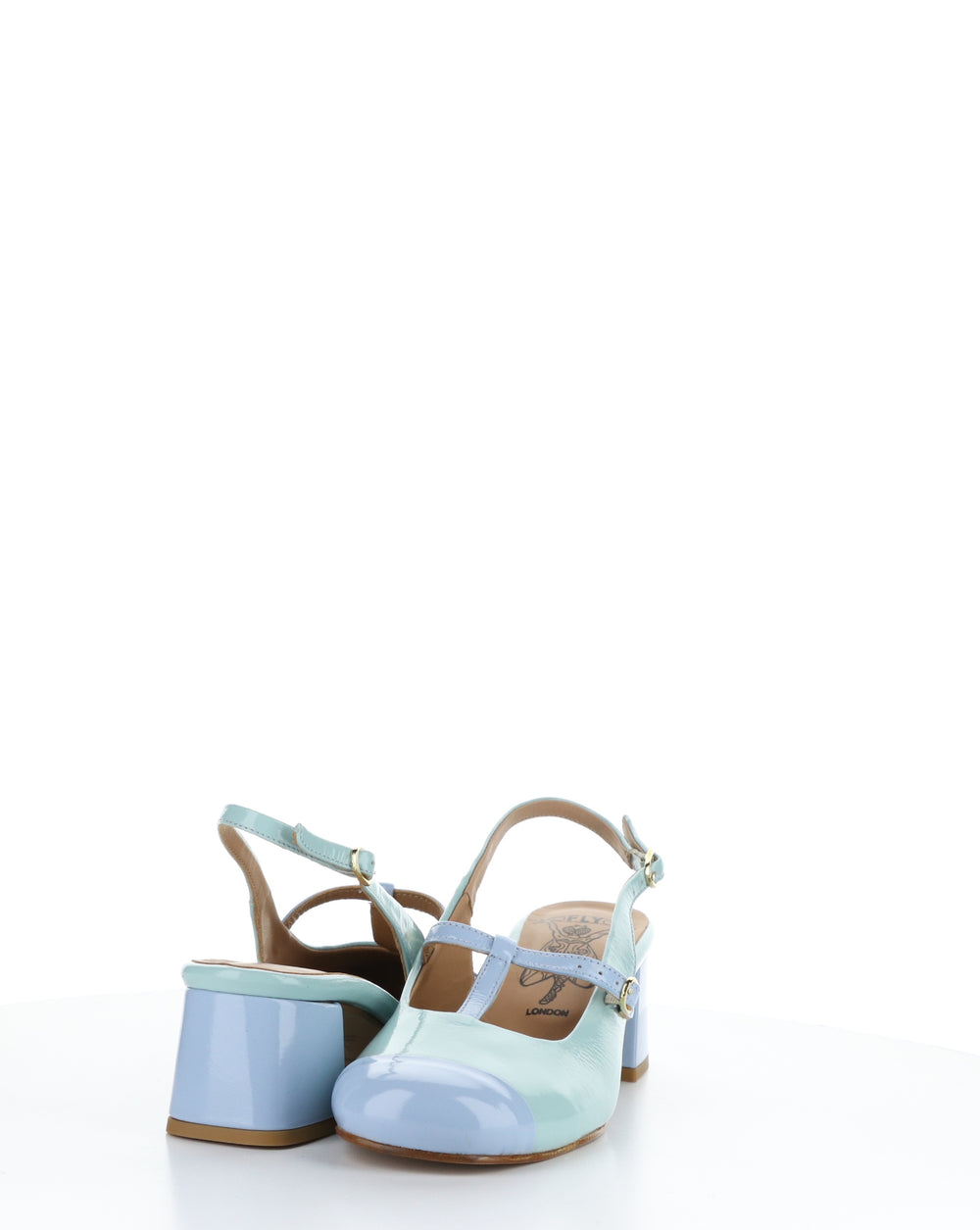 SOLN083FLY 000 SKY BLUE/SPEARMINT Round Toe Shoes