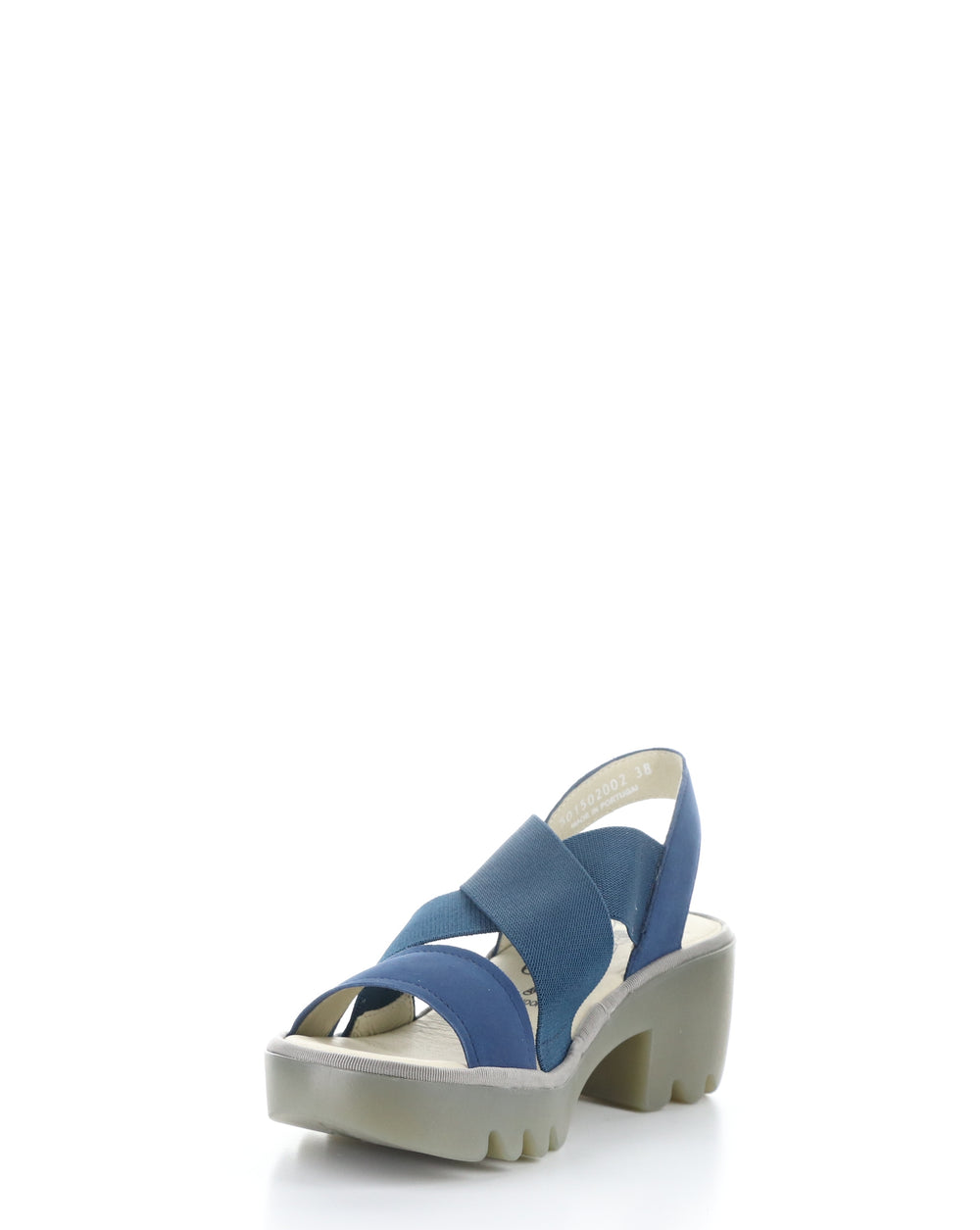 TAJI502FLY 002 BLUE Round Toe Sandals