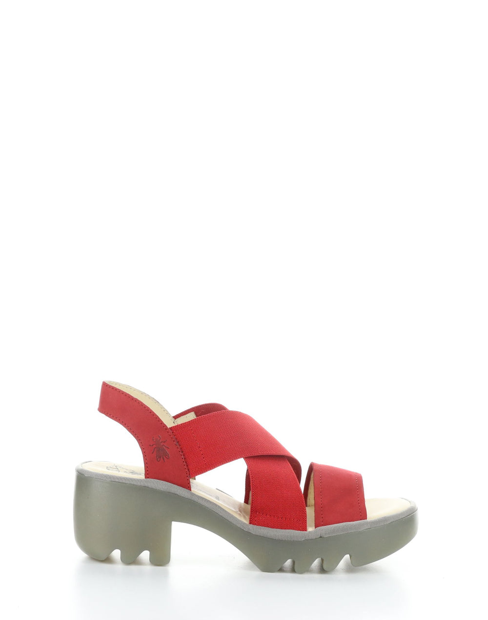 TAJI502FLY 005 LIPSTICK RED Round Toe Sandals