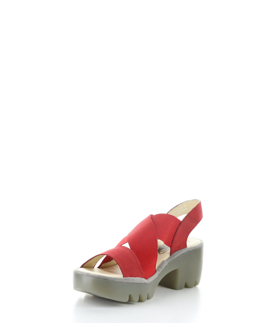 TAJI502FLY 005 LIPSTICK RED Round Toe Sandals