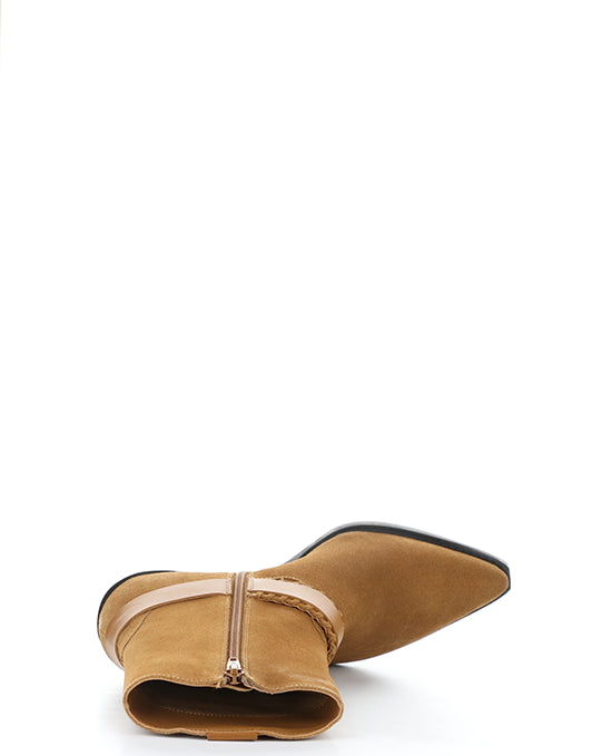 TARTAN COGNAC SUEDE