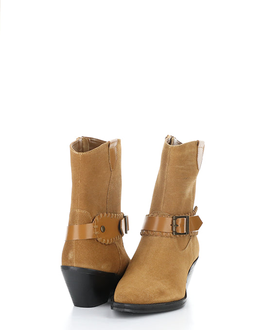TARTAN COGNAC SUEDE