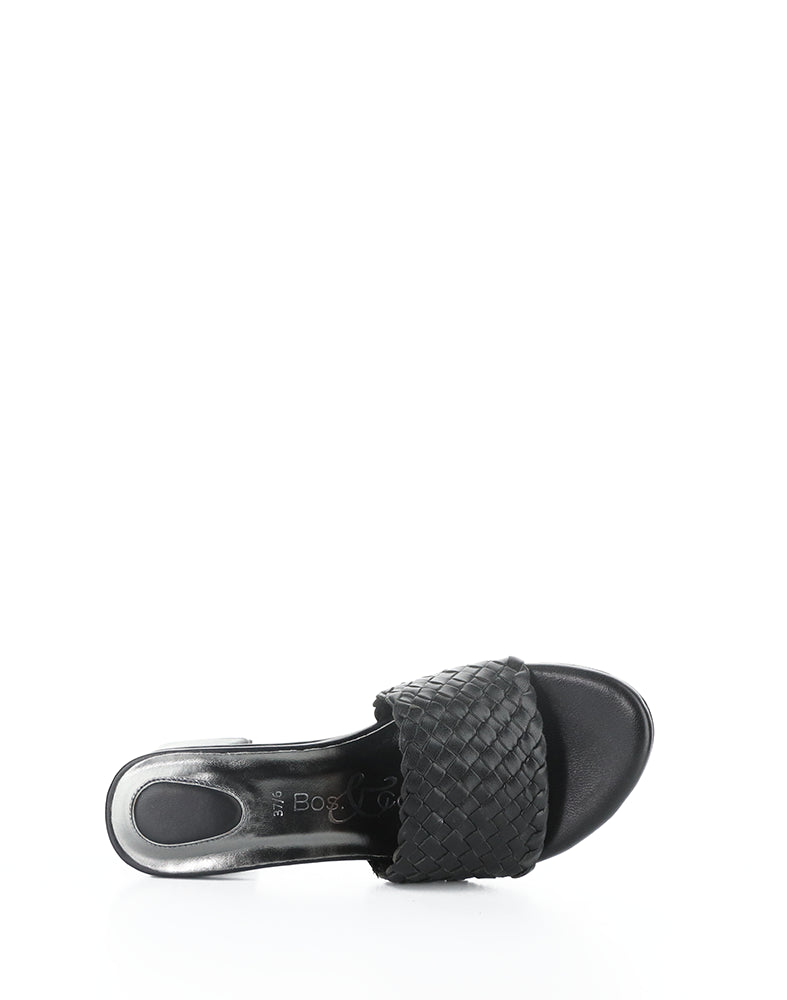 WELLA BLACK WOVEN LEATHER