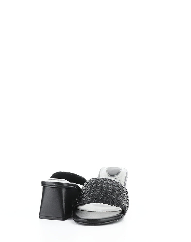 WELLA BLACK WOVEN LEATHER