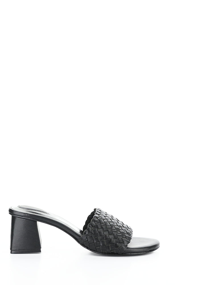 WELLA BLACK WOVEN LEATHER