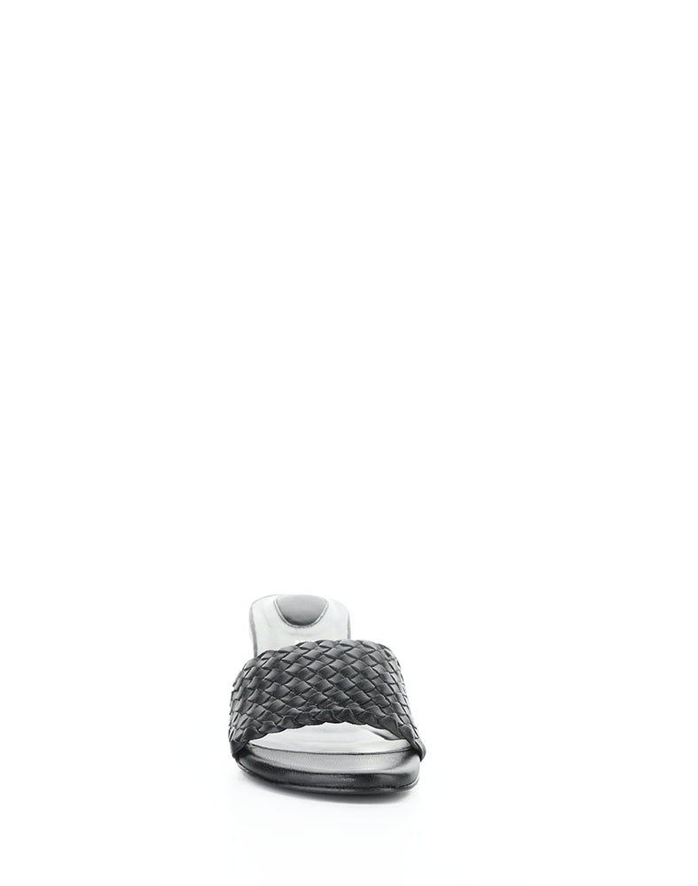WELLA BLACK WOVEN LEATHER