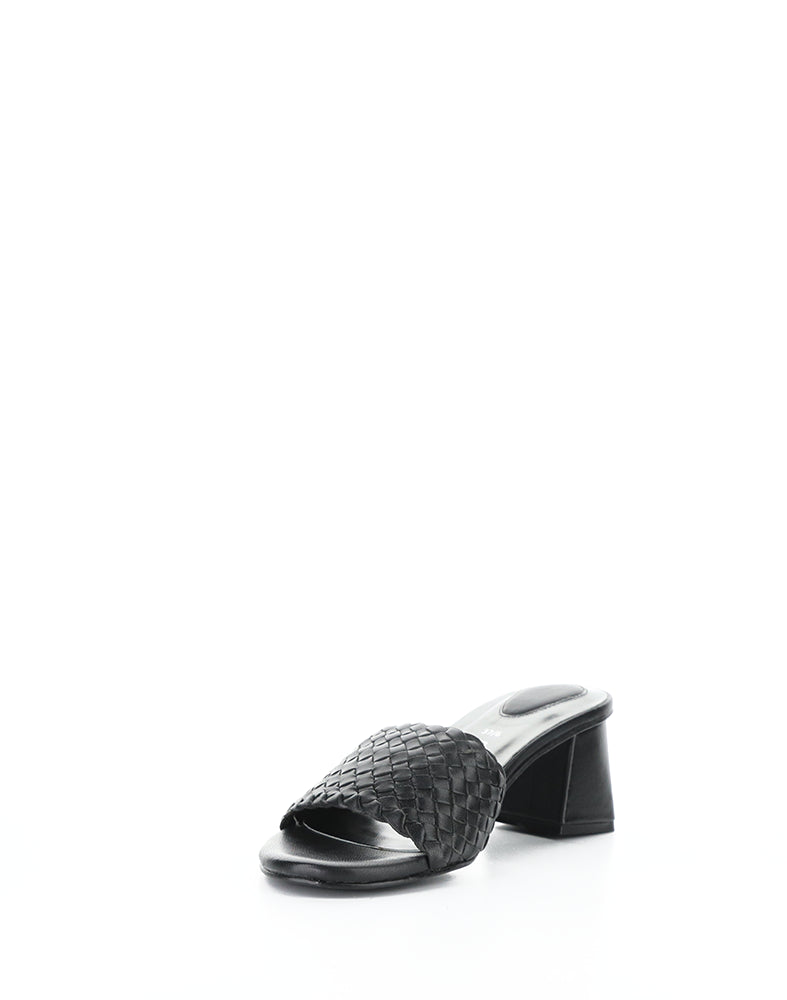 WELLA BLACK WOVEN LEATHER