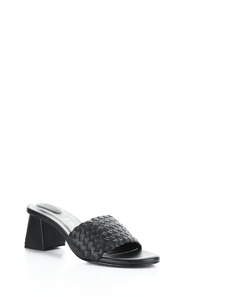 WELLA BLACK WOVEN LEATHER