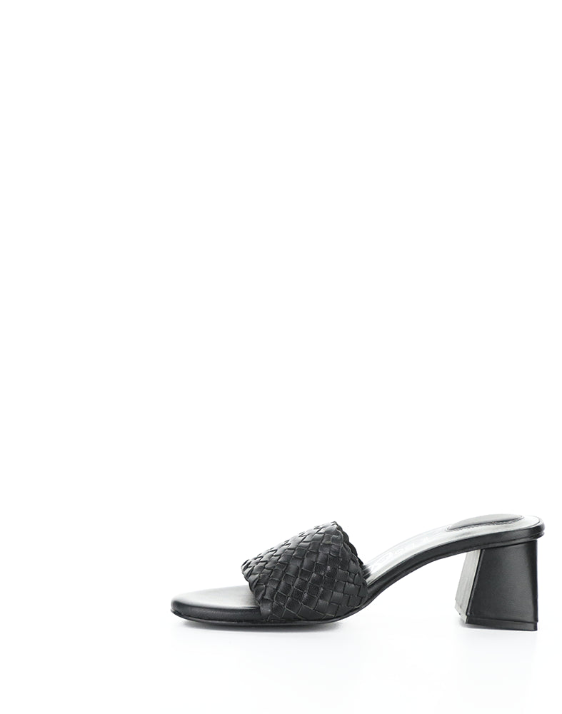 WELLA BLACK WOVEN LEATHER