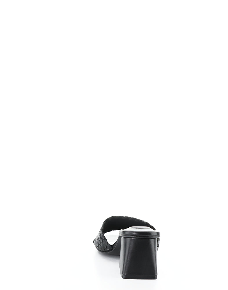 WELLA BLACK WOVEN LEATHER
