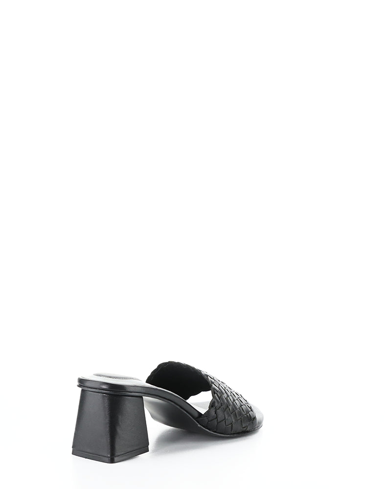 WELLA BLACK WOVEN LEATHER