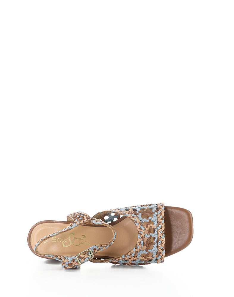 WENDI TAN MIX WOVEN LEATHER