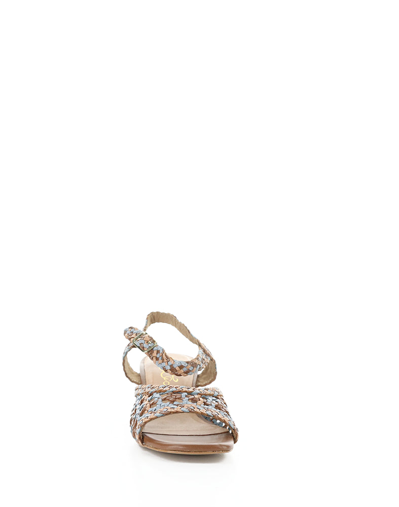 WENDI TAN MIX WOVEN LEATHER