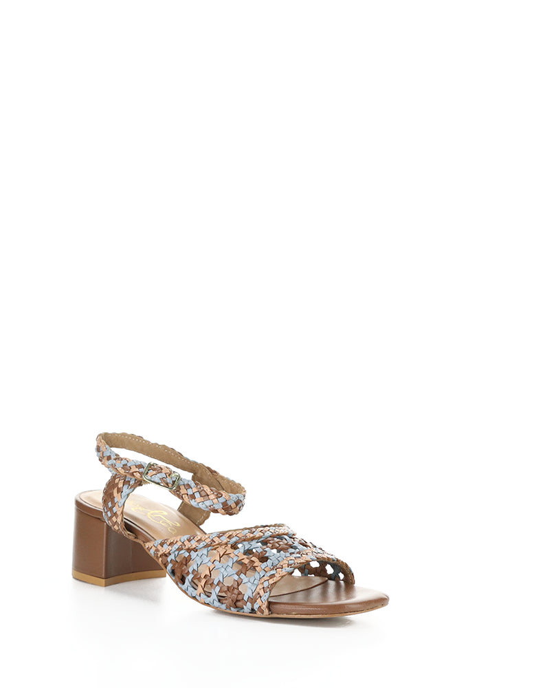 WENDI TAN MIX WOVEN LEATHER