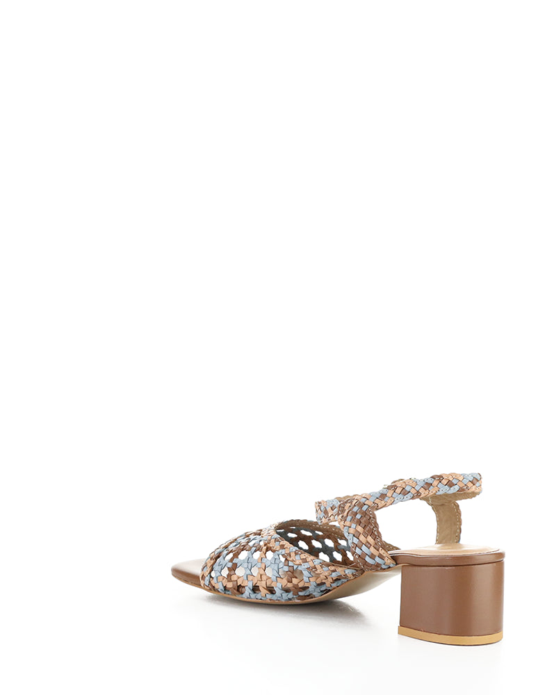WENDI TAN MIX WOVEN LEATHER