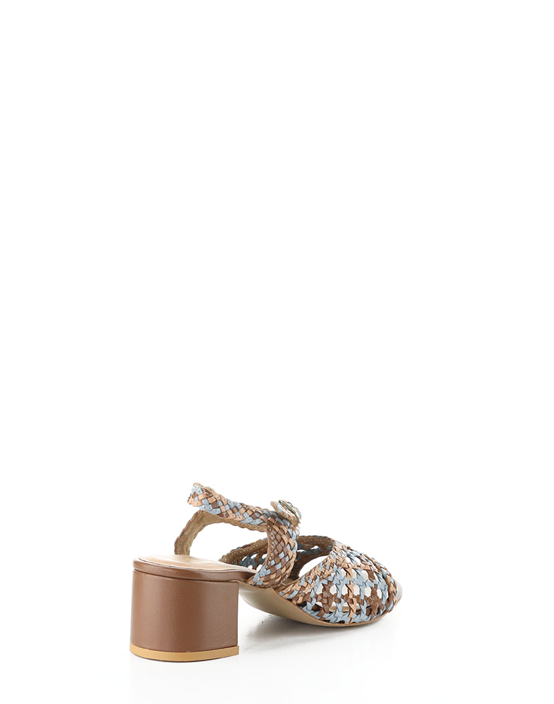 WENDI TAN MIX WOVEN LEATHER