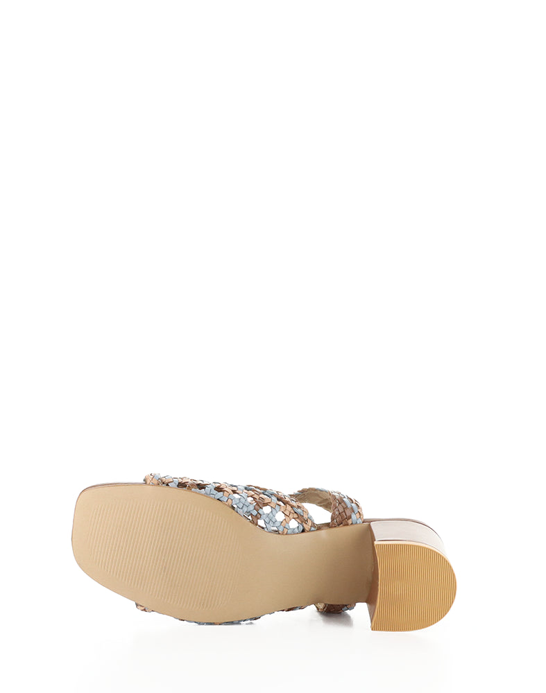 WENDI TAN MIX WOVEN LEATHER