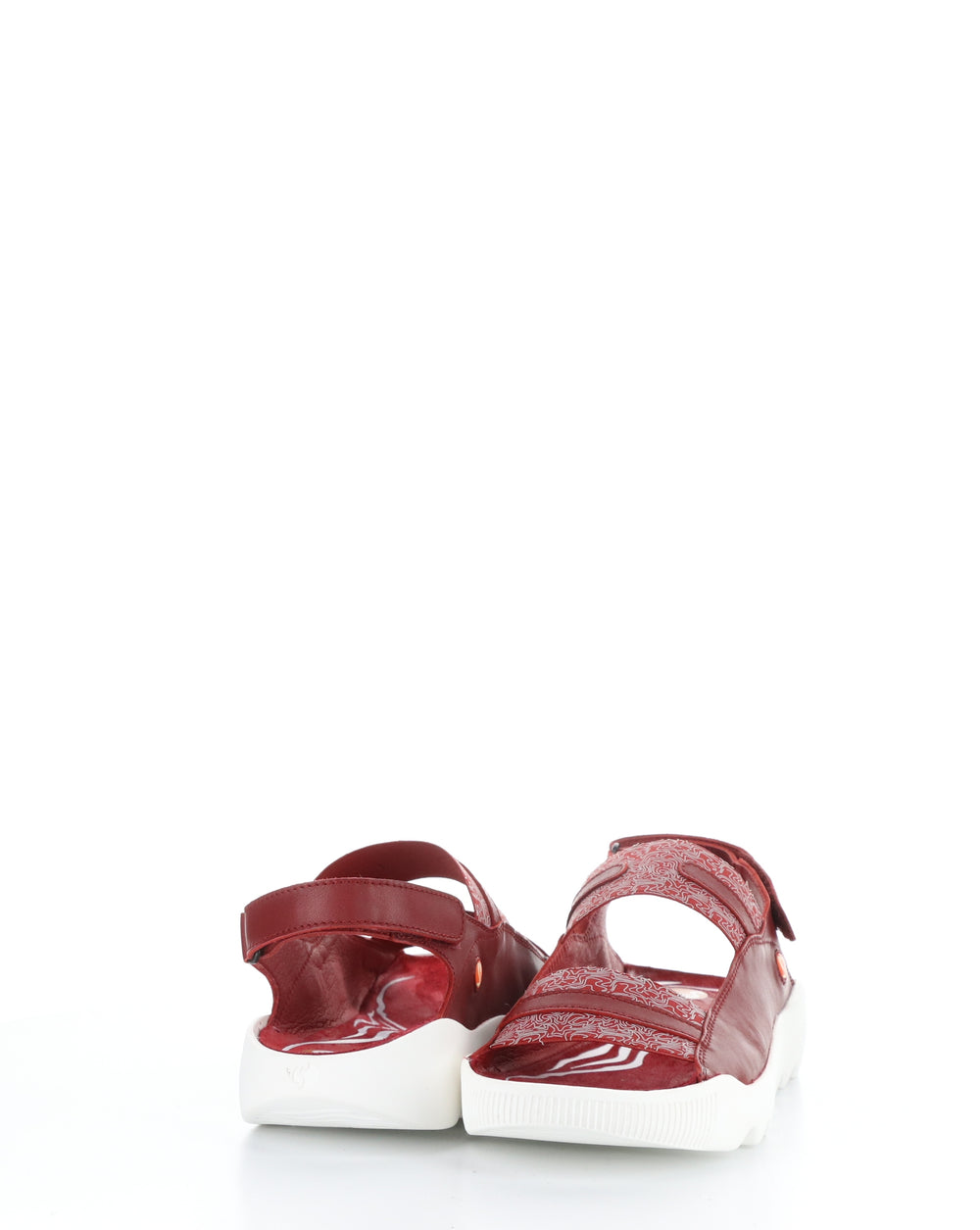 WHEB749SOF 004 RED Velcro Sandals