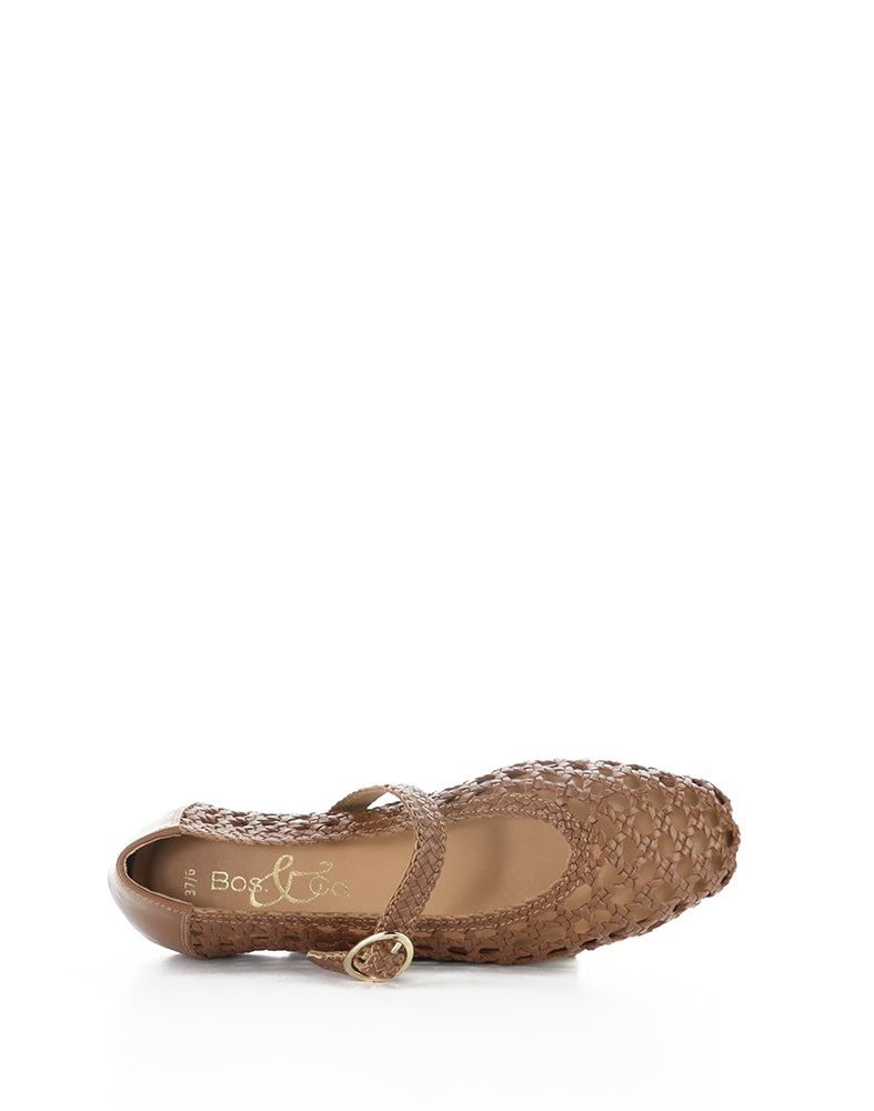 Wilda Rich Cognac Woven Leather