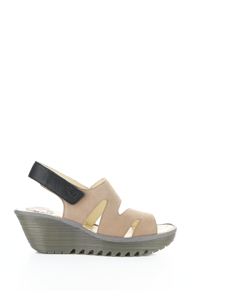 YAAD604FLY 002 TAUPE/BLACK CUPIDO/MOUSSE