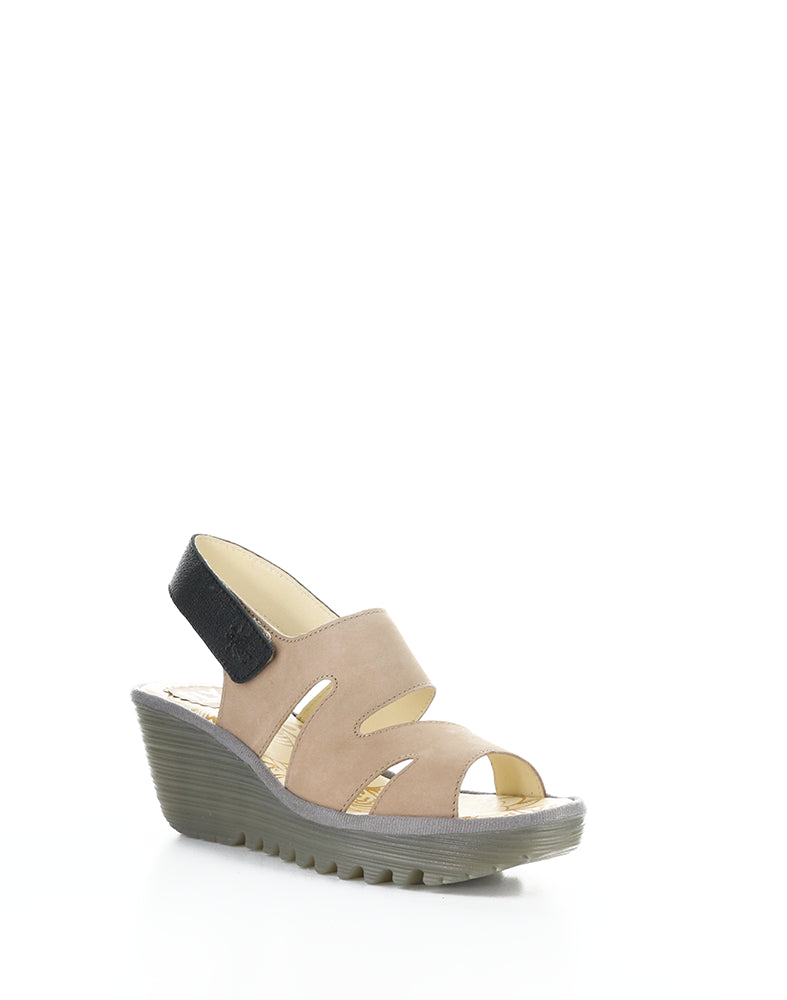 YAAD604FLY 002 TAUPE/BLACK CUPIDO/MOUSSE