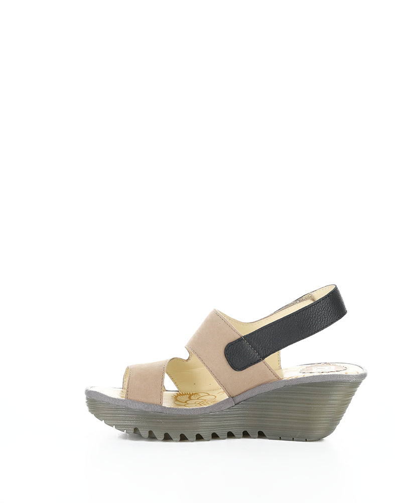 YAAD604FLY 002 TAUPE/BLACK CUPIDO/MOUSSE