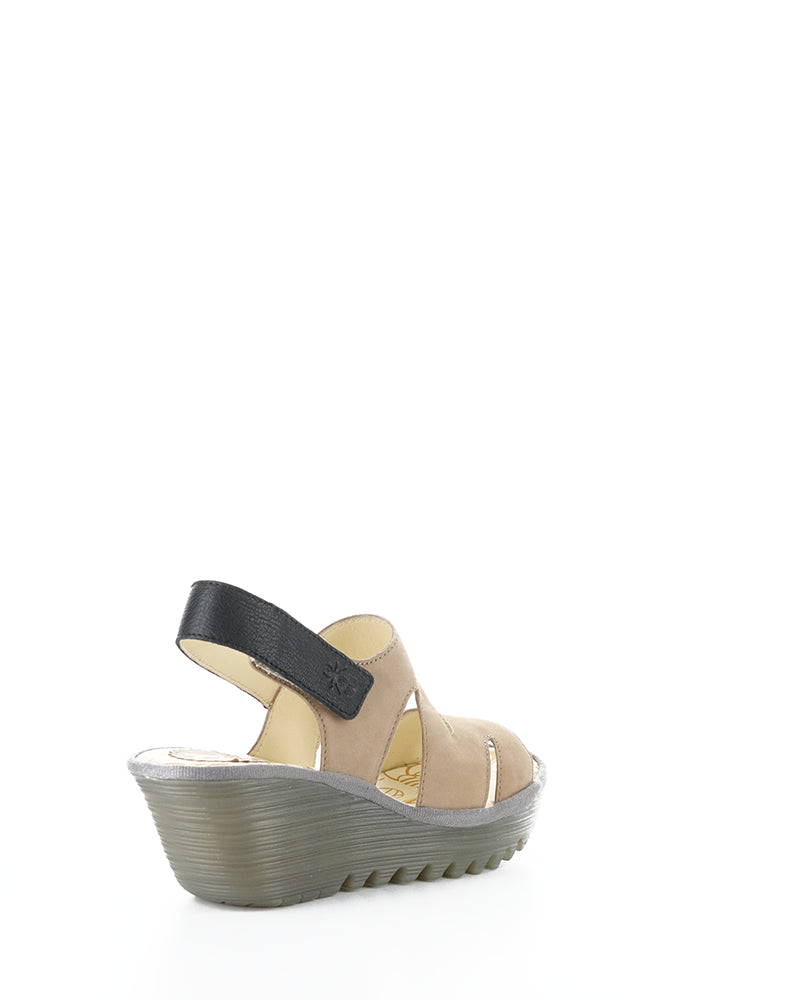YAAD604FLY 002 TAUPE/BLACK CUPIDO/MOUSSE