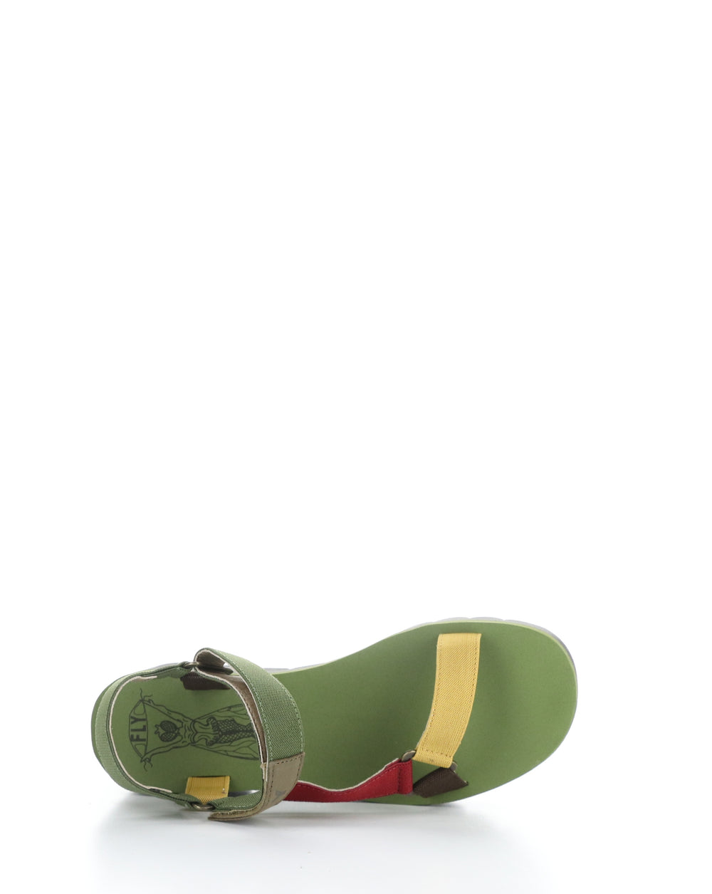 YEFA726FLY 012 MILITARY/MULTI/GREEN Velcro Sandals