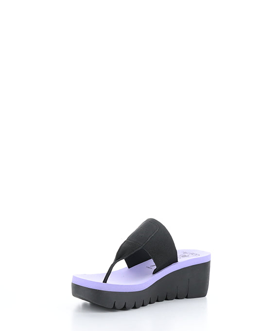 YOMU725FLY 010 BLACK/VIOLA GROGRAIN/CUPIDO